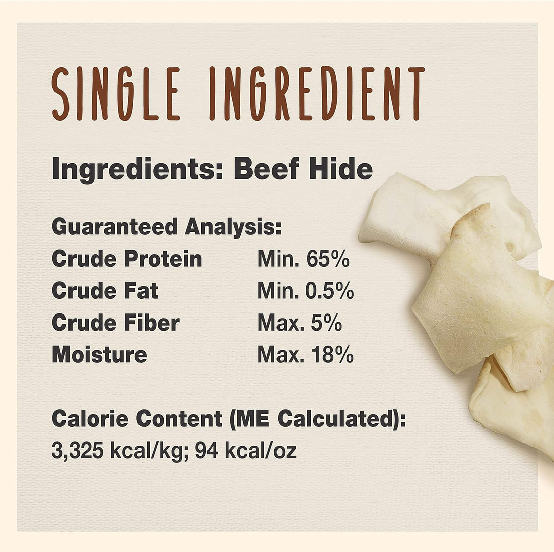 Cadet Premium Grade Beef Hide Chips Dog Chews, 1 lb