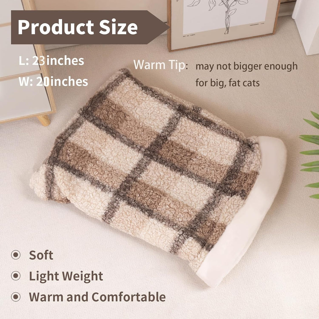 Cat Cave Sleeping Bag,Warming Pad Sack Burrowing Cozy Soft