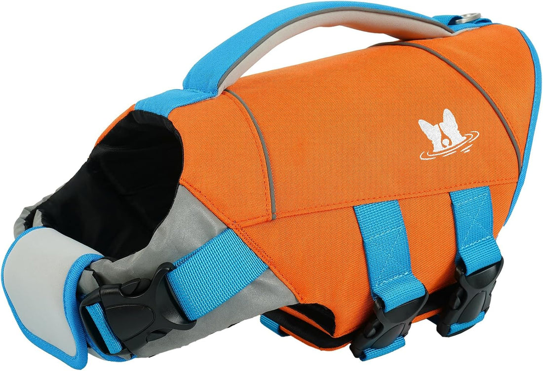 IECOii Dog Life Jacket, Premium Swim Vest with High Flotation Support