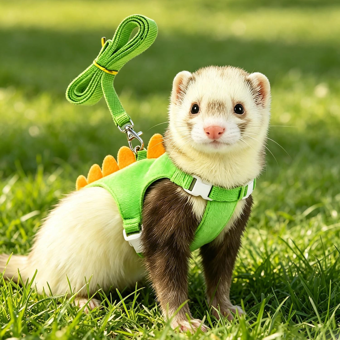 Ferret Harness and Leash Set with Bell,Ferret Vest Clothes Small