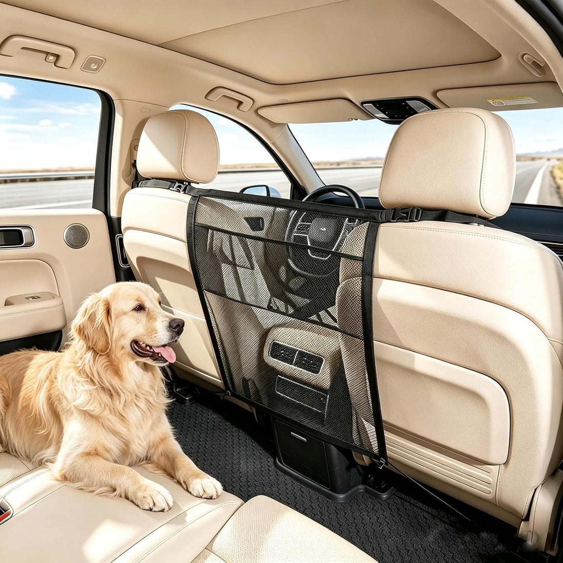 Car Net for Dogs,Dog Car Barrier Pet Divider Net for Cars