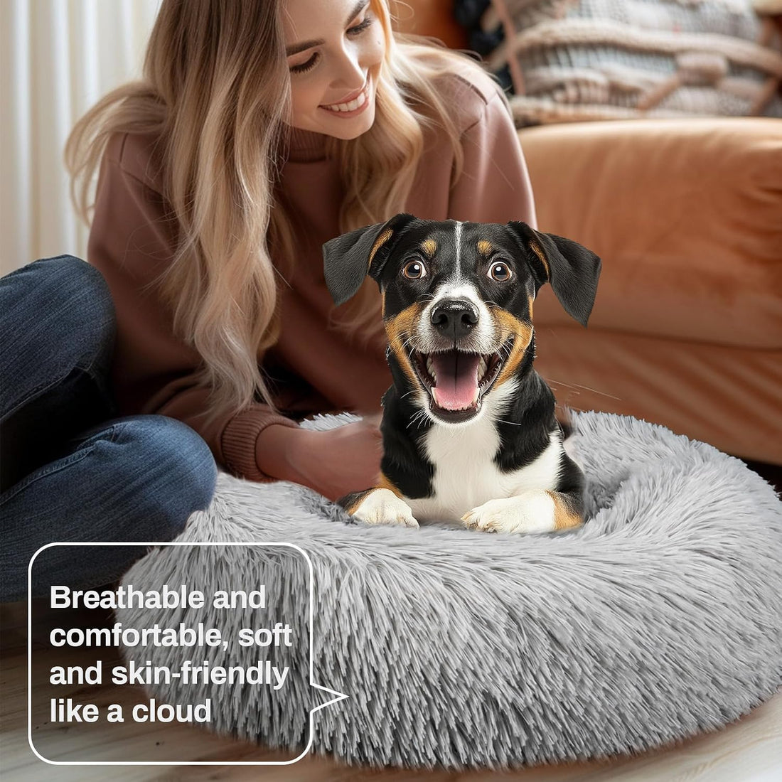 RAINFLOW Cat Bed Indoor Calming