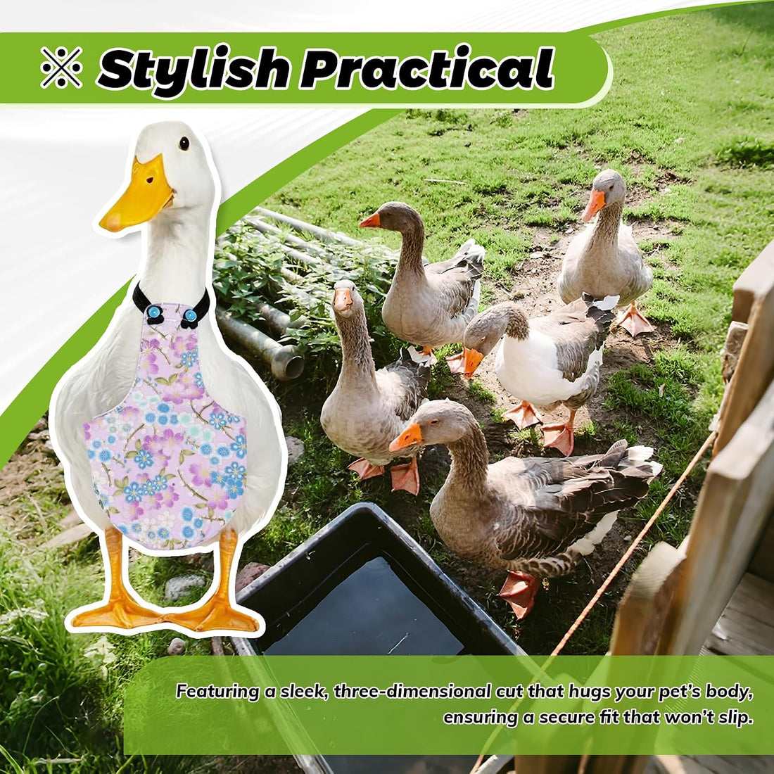 Adjustable Diaper for Pet Geese, Pet Ducks and Pet Chickens