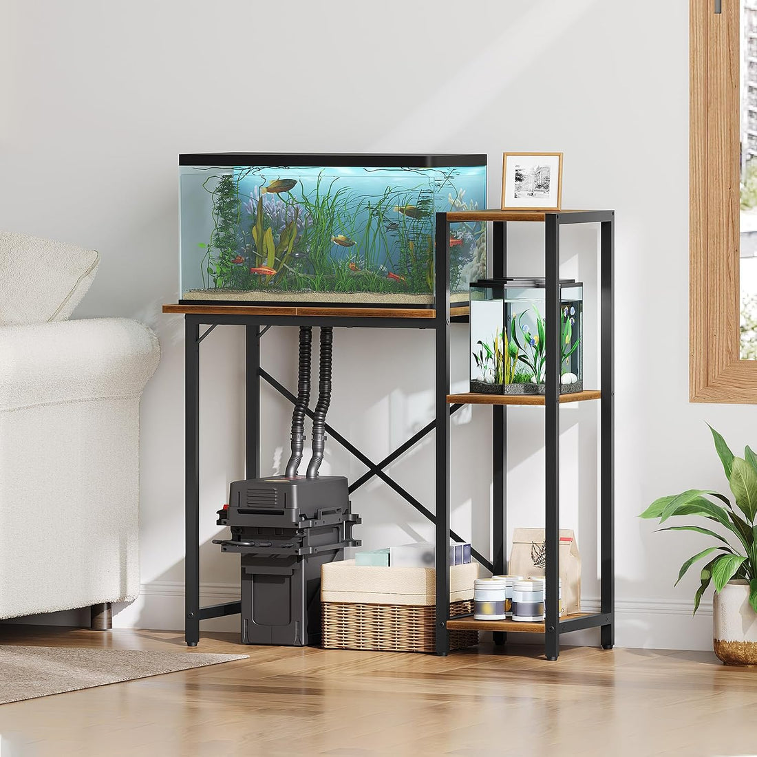 MAHANCRIS 5-10 Gallon Fish Tank Stand