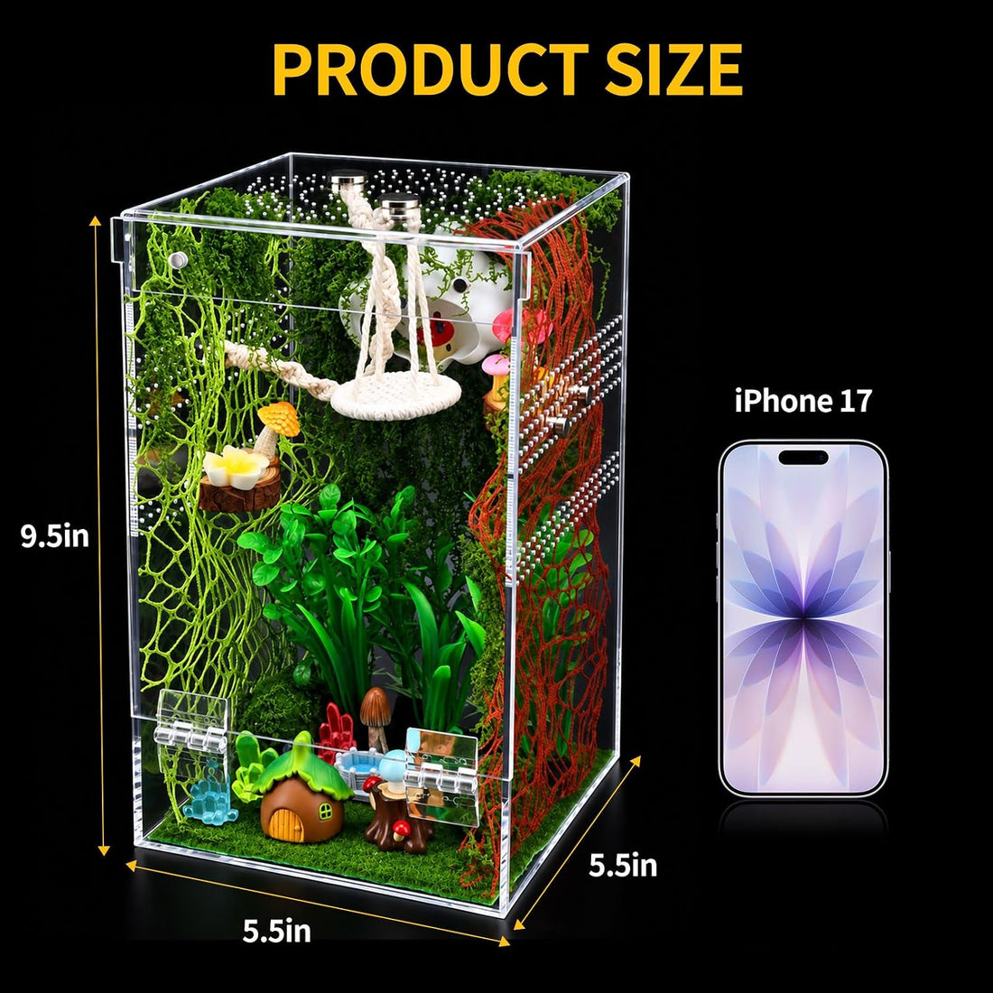 VISCOO 39 Pack Jumping Spider Enclosure,Spider Terrarium