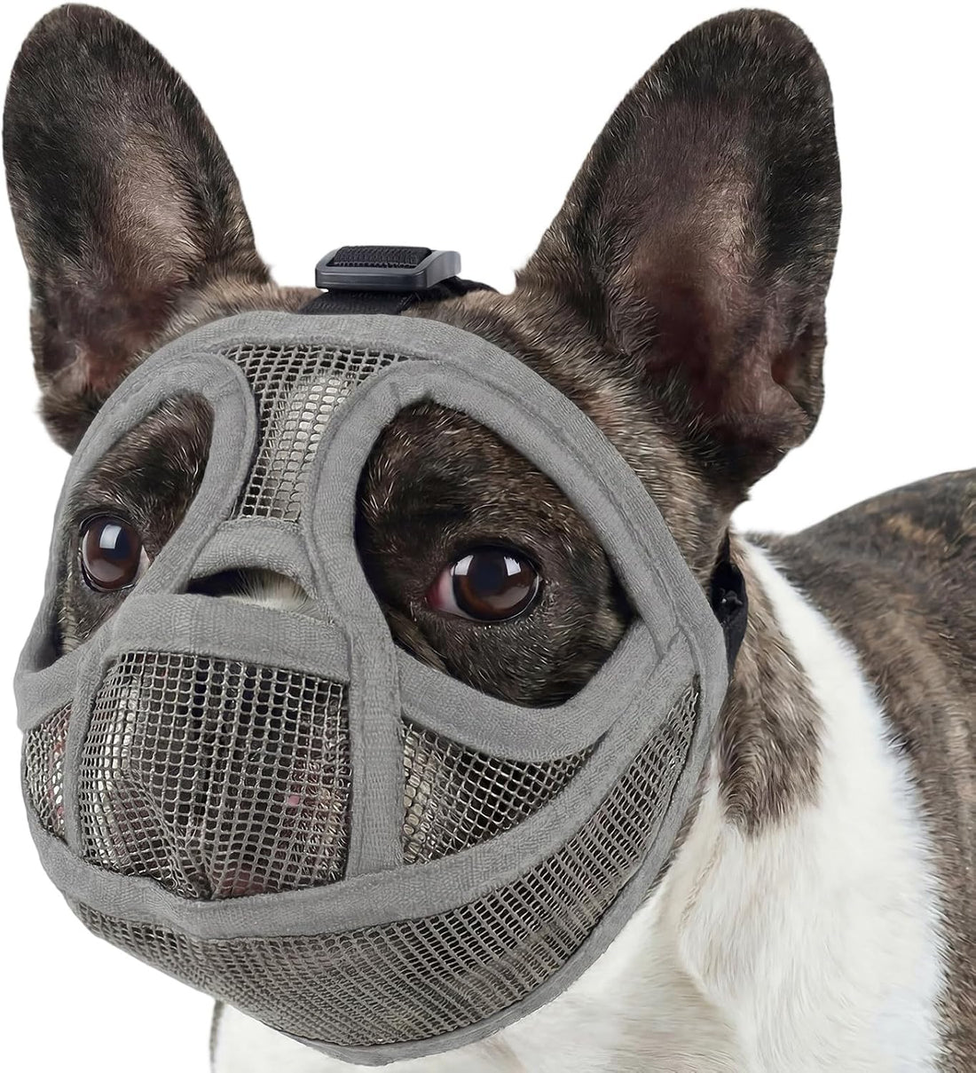 Short Snout Dog Muzzle, Breathable Soft Mesh French Bulldog Muzzle