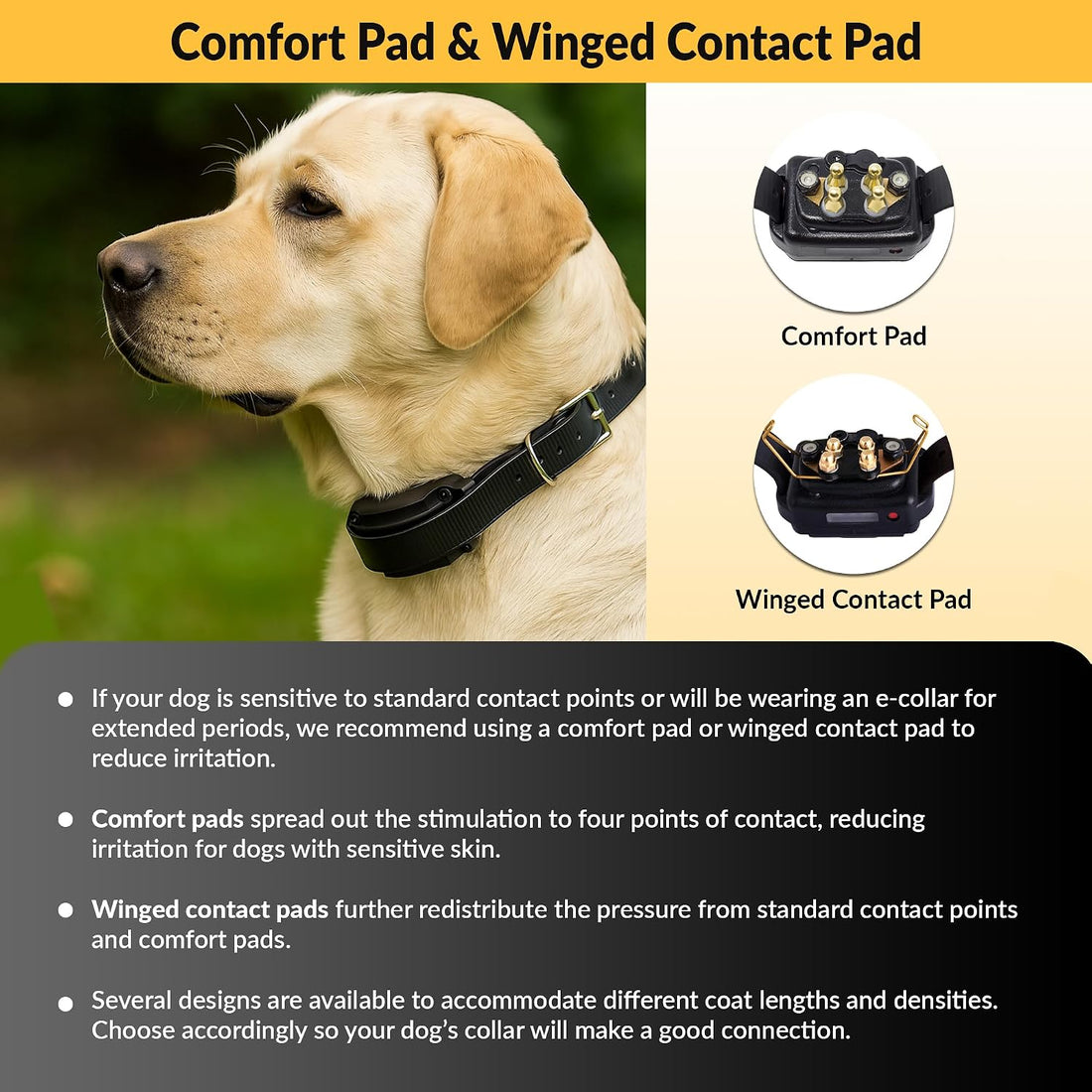 E-Collar Educator CPAD-011 Winged Brass Contact Pads for Training