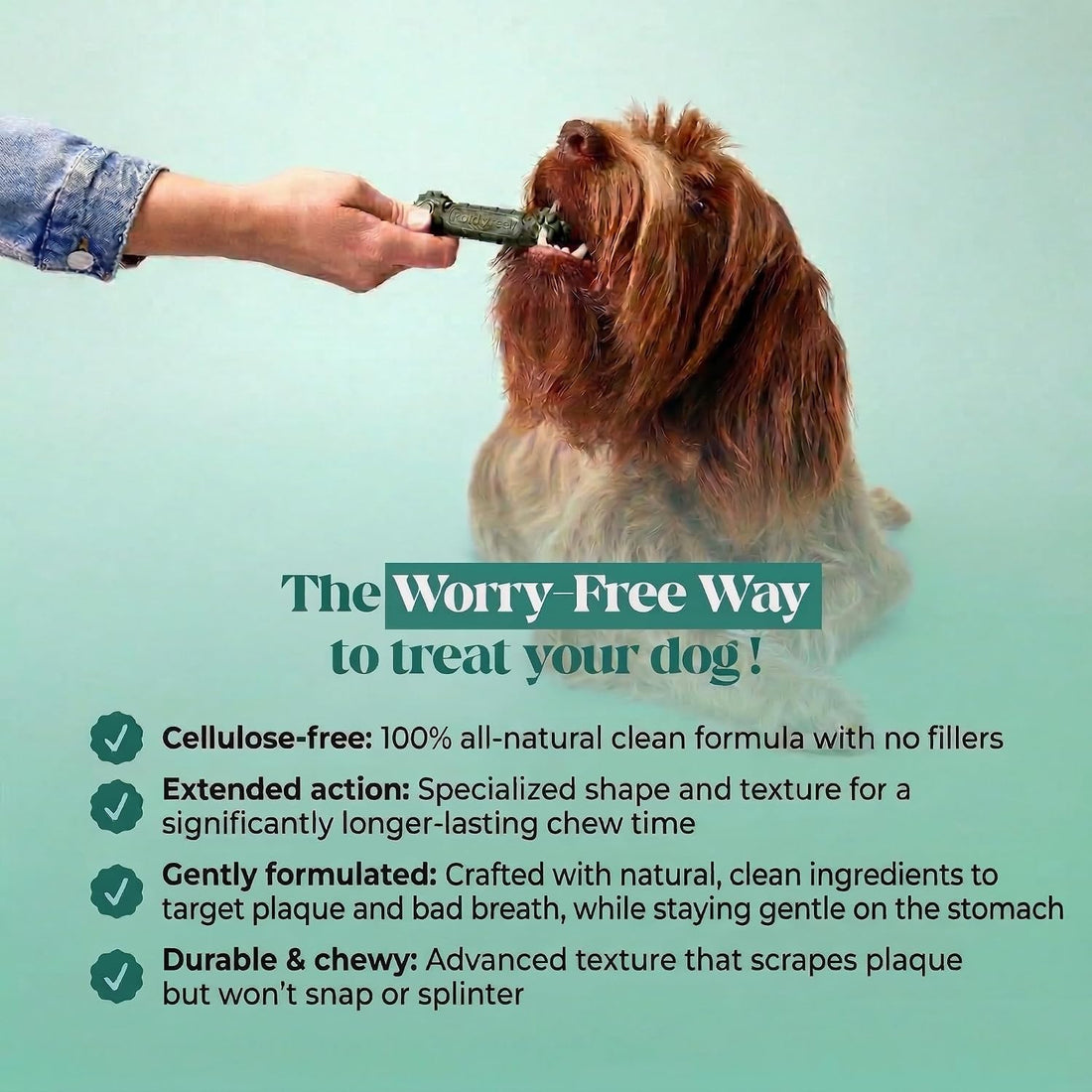 Pet Honesty Brush Buddies All Natural Dog Dental Treats for Dogs
