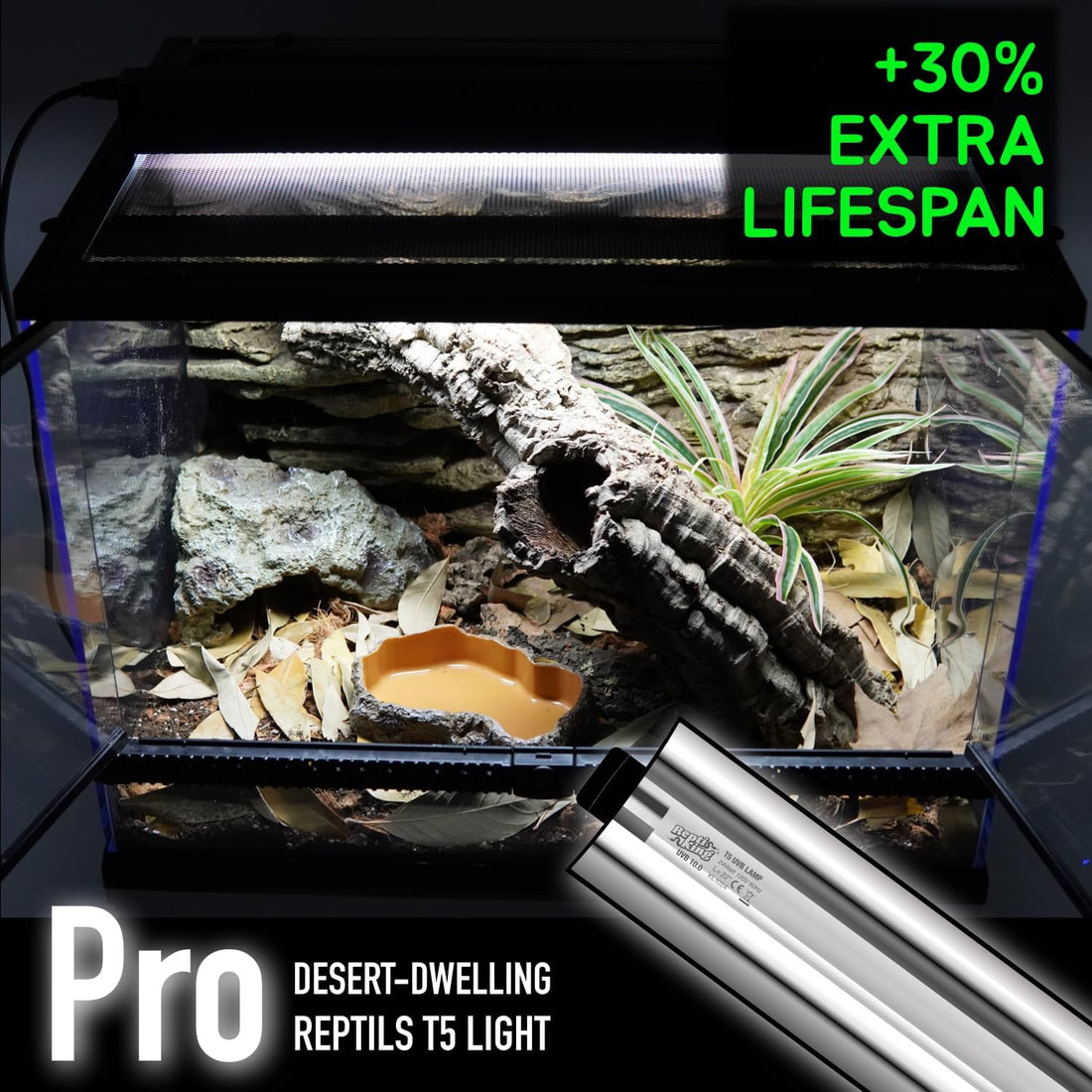 Upgraded T5 UVB Reptile Light