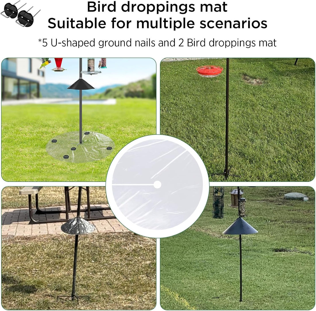 2 PCS 47.24 Inch Bird Seed Catcher for Pole