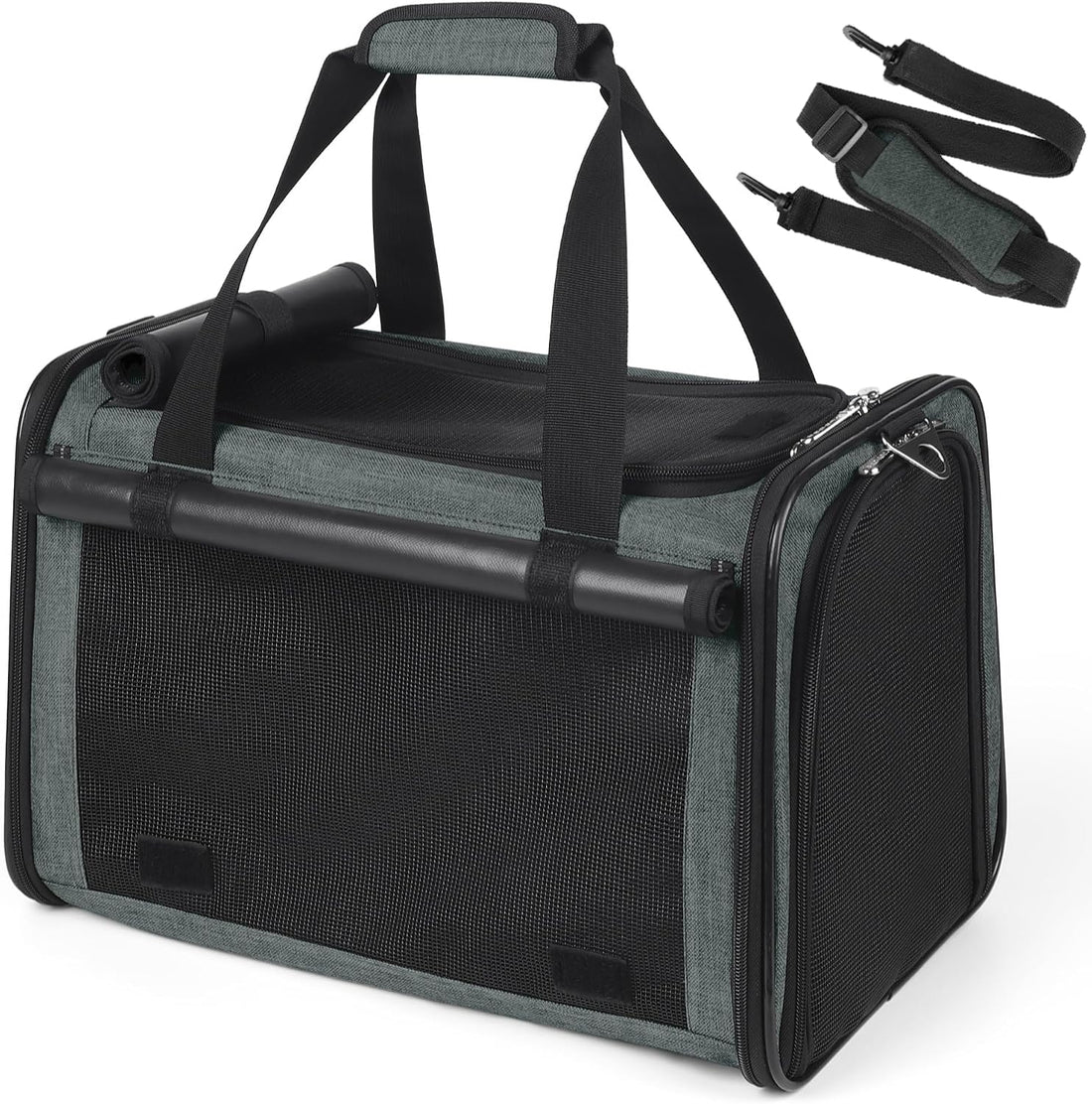 YUDODO 25lbs Cat Carrier Lightproof Soft Sided Pet Carrier for Large