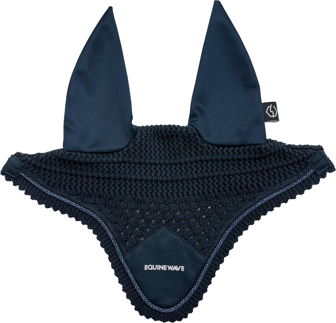 EQUINEWAVE Horse Fly Bonnet, Breathable Crochet Ear Bonnet