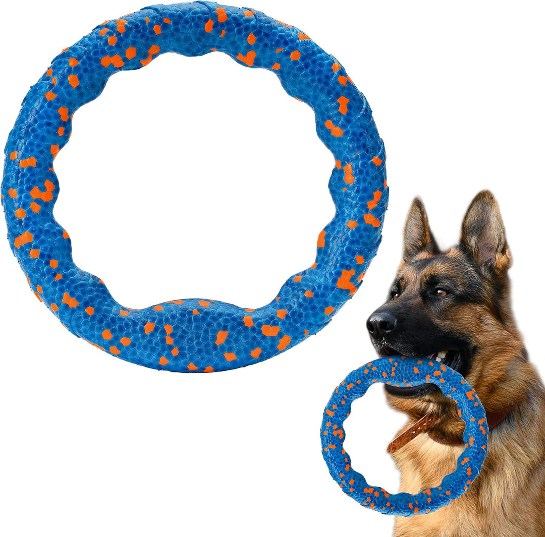 FUSOTO Dog Ring Toy, Indestructible Flying Discs for Throwing Catching
