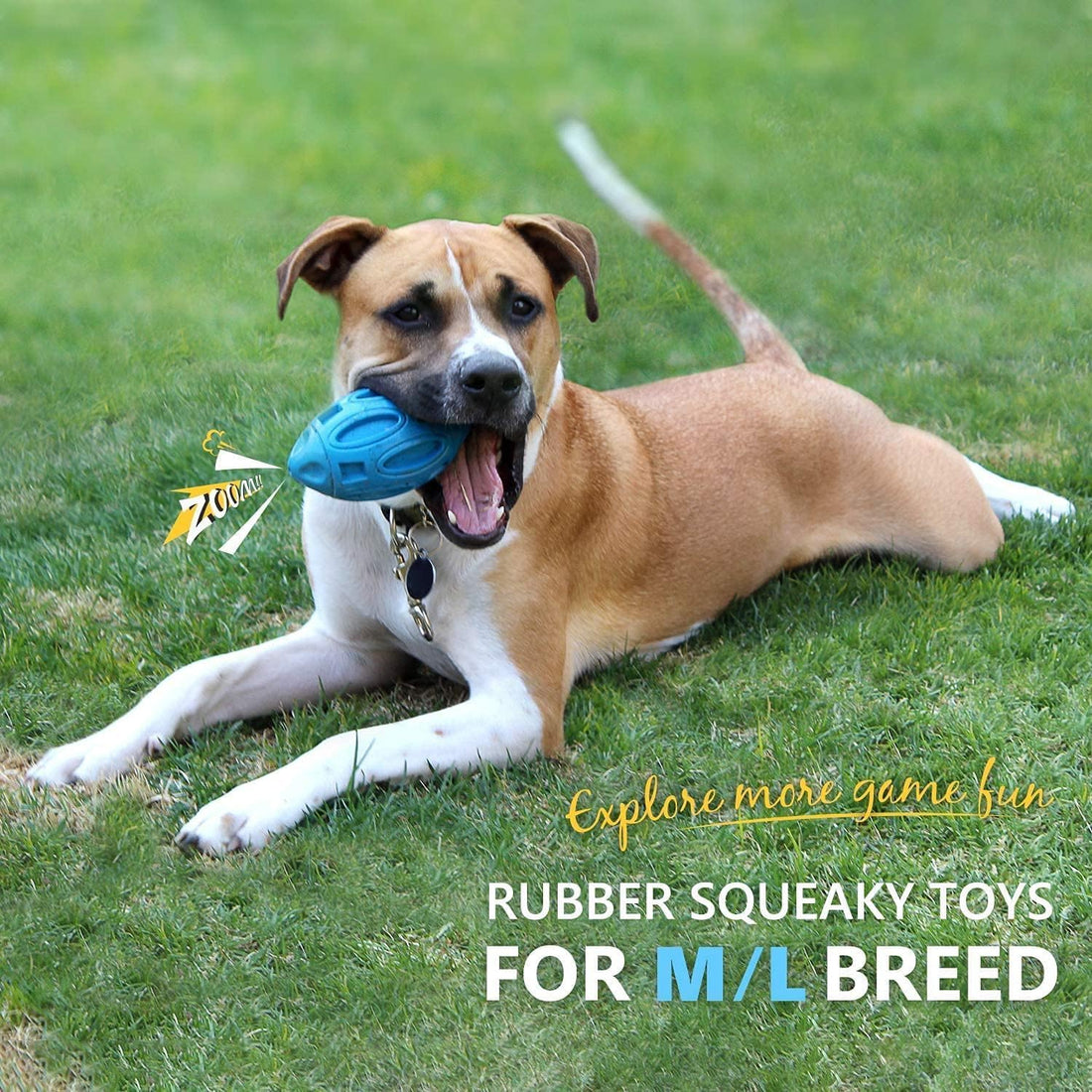EASTBLUE Squeaky Dog Toys for Aggressive Chewers