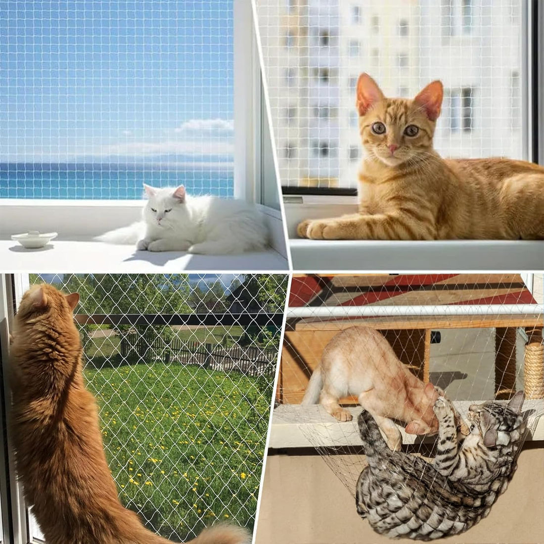 Cat Netting Balcony Netting for Apartment Anti-Fall Fence Net Pet