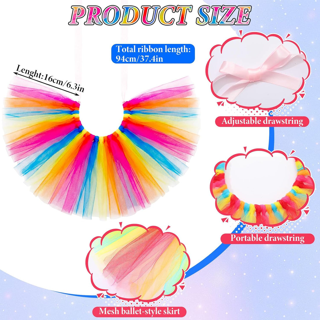 Shinylin 12 Pcs Chicken Clothes, Tutu Skirts and Hats
