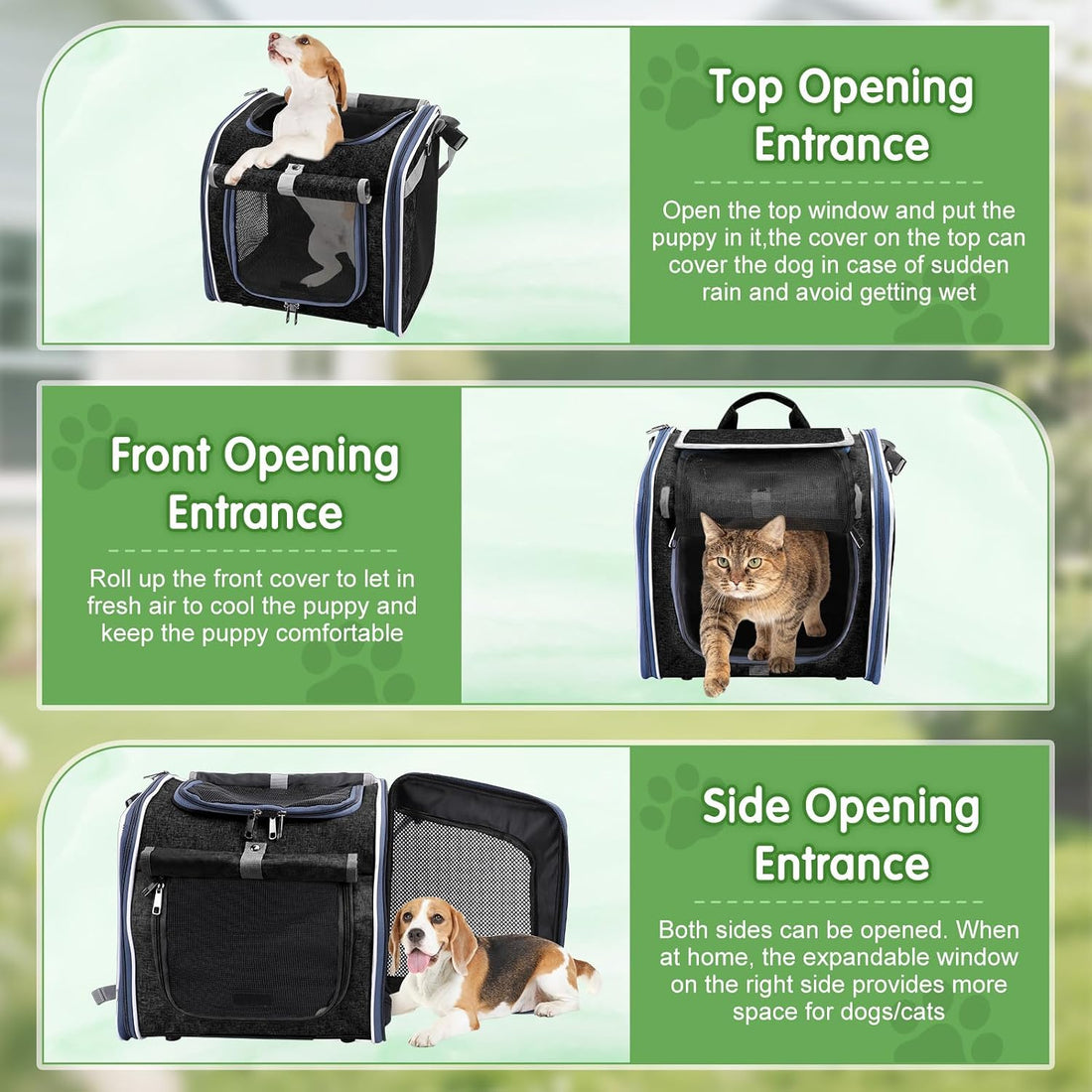 Dog Bike Basket with Internal Storage Pocket, Dog Basket for Bike