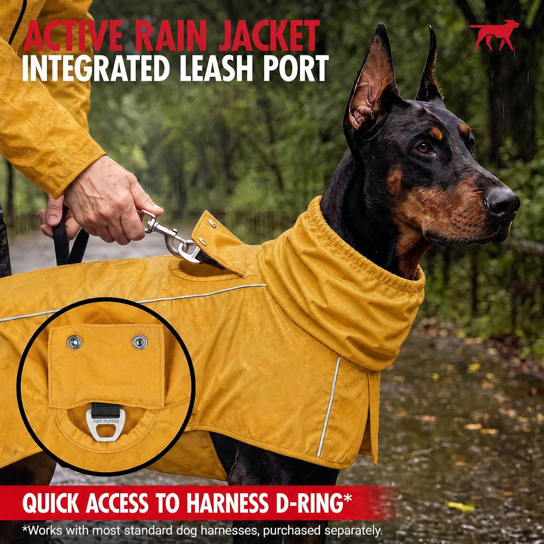 Tuff Pupper Waterproof Dog Raincoat
