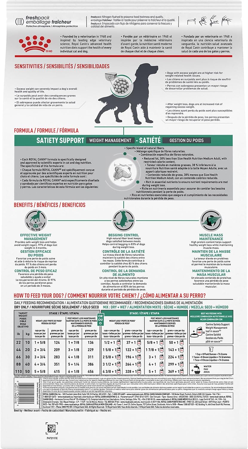 ROYAL CANIN Canine Satiety Support Dry (26.4 lb)
