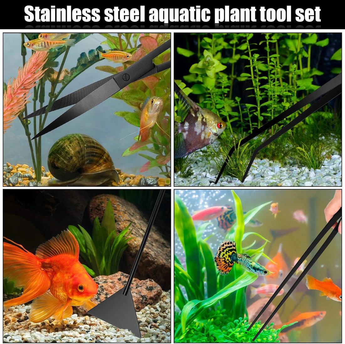 15Inch Extra Long Design Aquarium Aquascaping Tool Kit