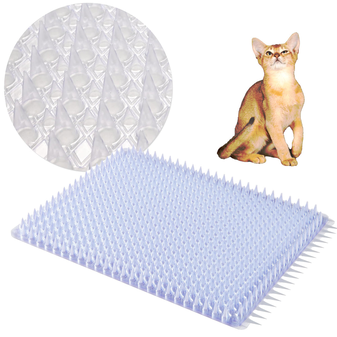 12 Pack Scat Mats for Cats with Interlocking Design