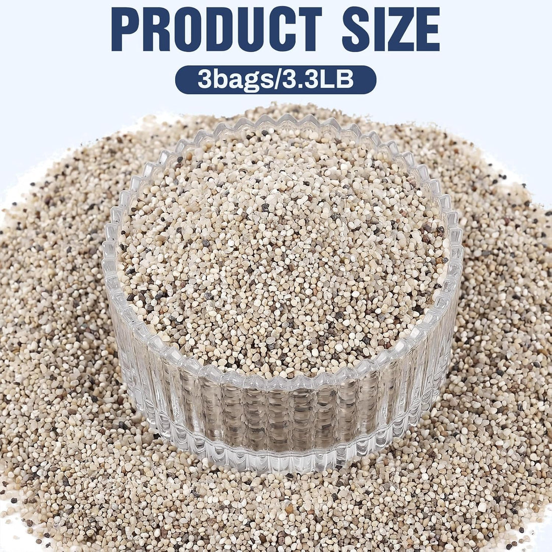 Sasylvia 5 Pack Black Silica Sand for Ashtray Place Sand Station