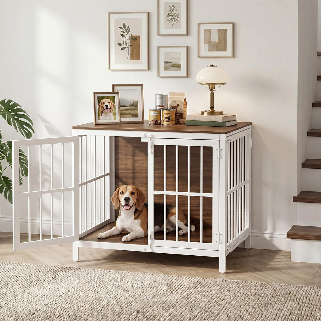 HOOBRO Heavy Duty Dog Crate Furniture
