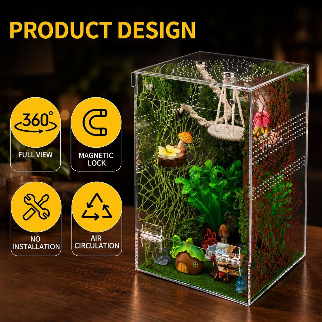 VISCOO 39 Pack Jumping Spider Enclosure,Spider Terrarium