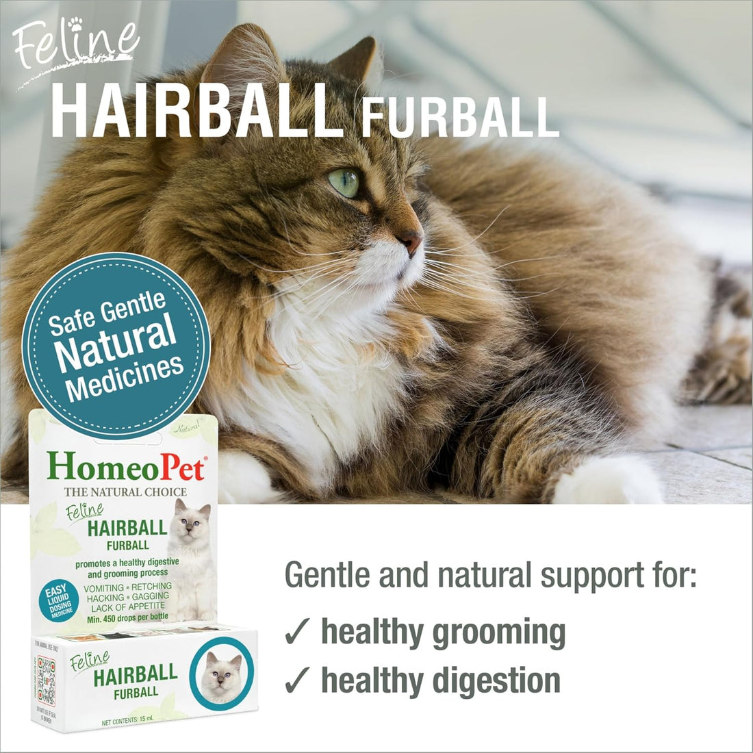 HomeoPet Feline Hairball Furball