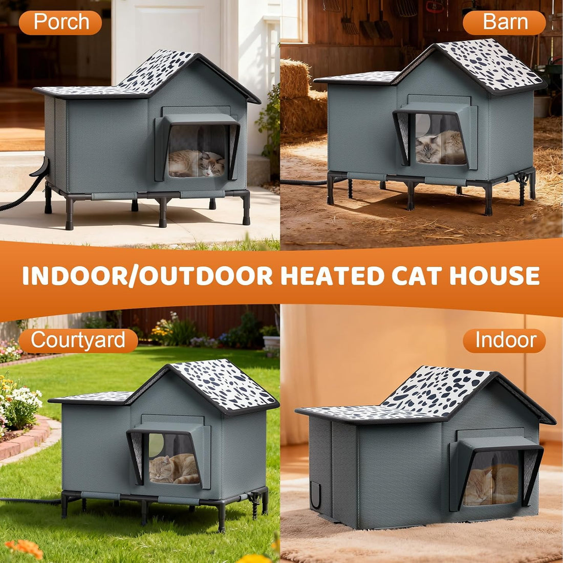 Heated Cat House for Outside