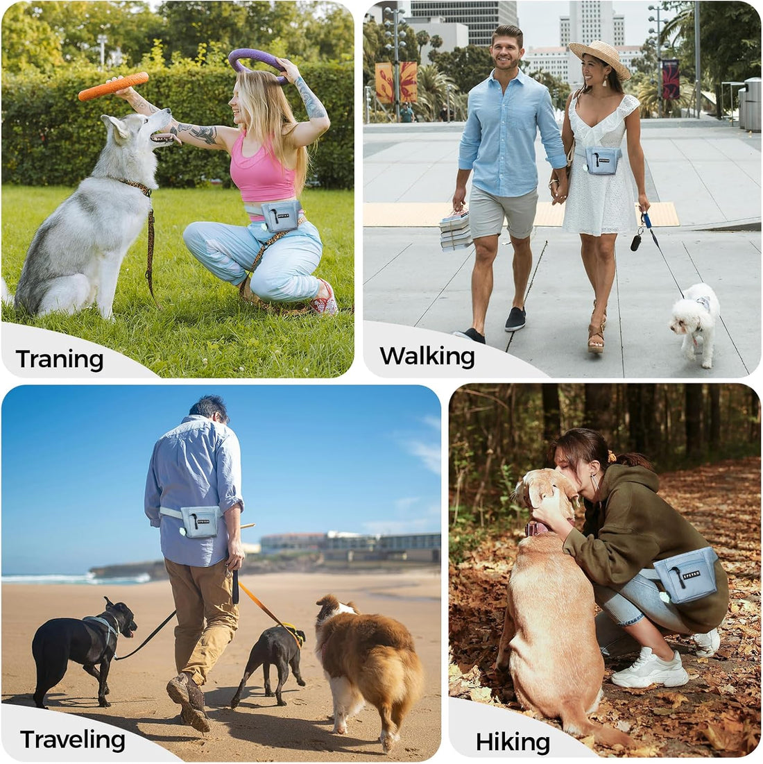 Dog Treat Pouch, Powerful Magnet Closure Device Dog Training Treat