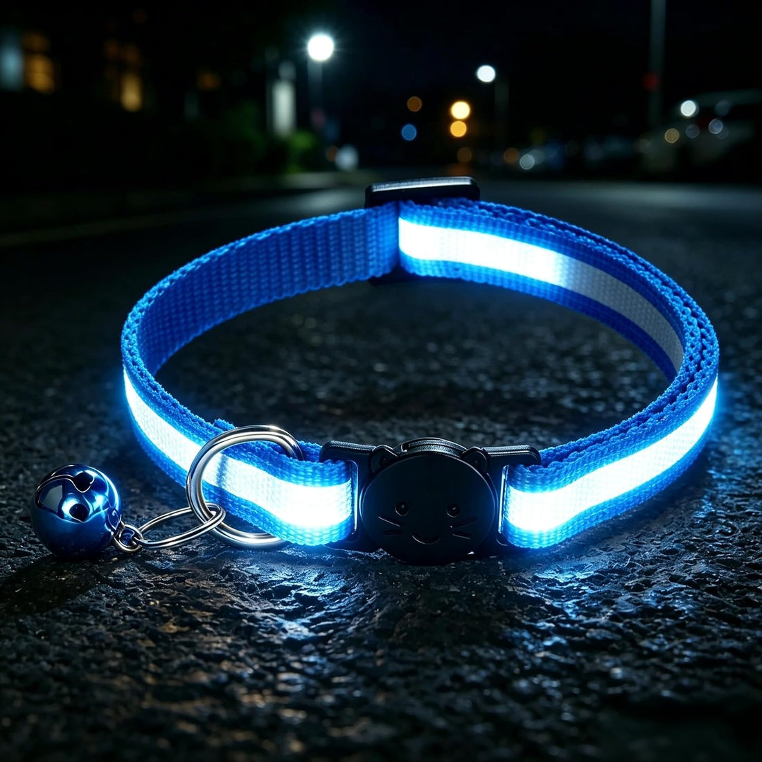 6Pack Cat Collars Quick Release Reflective Kitten Collars with Bell