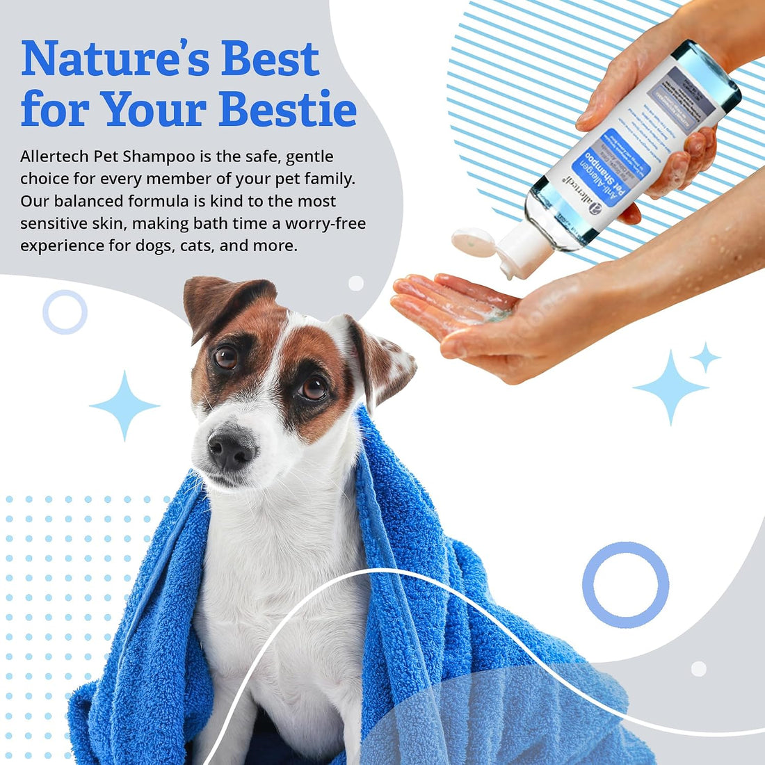 Allertech® Anti-Allergen Pet Shampoo 16-oz Bottle