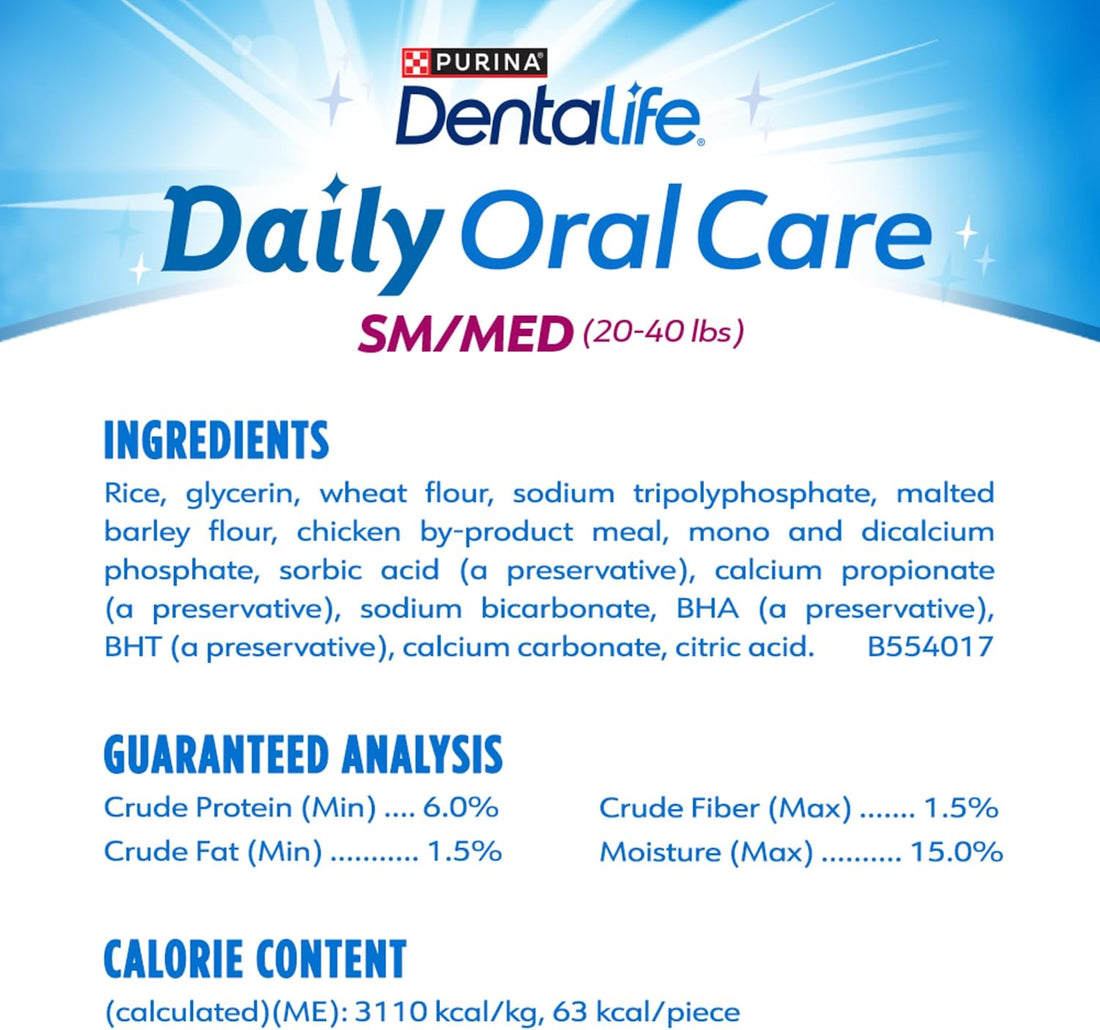 DentaLife Daily Oral Care Dog Treats for Small and Medium Dogs