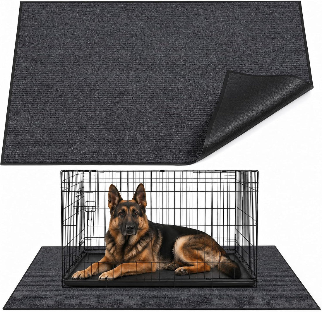 46" X 60" Mat for Under Dog Crate, Waterproof Dog Crate Mat