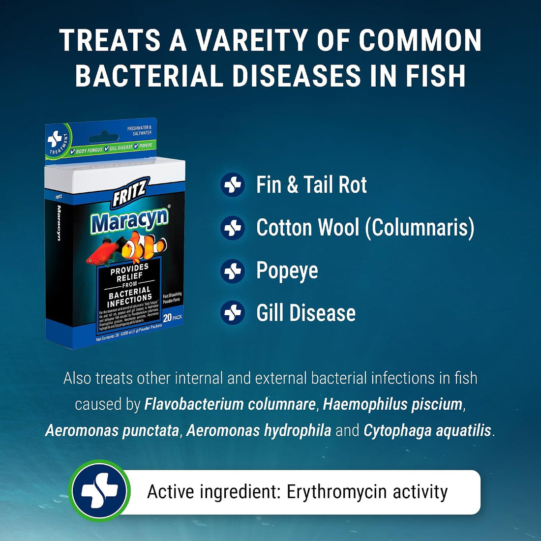 Fritz Maracyn - for Saltwater and Freshwater gram-Positive Relief