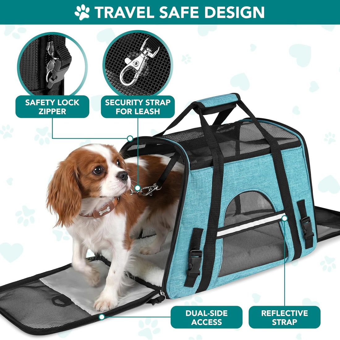 PetAmi Airline Approved Pet Carrier for Cats & Small Dogs