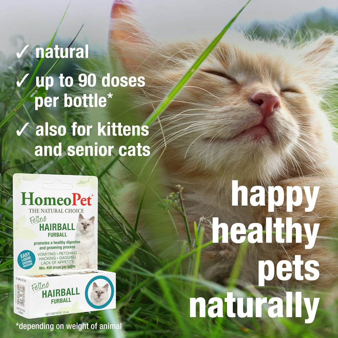 HomeoPet Feline Hairball Furball
