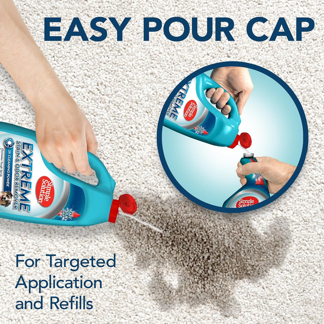 Simple Solution Extreme Stain & Odor Remover, Enzyme Stain Cleaner