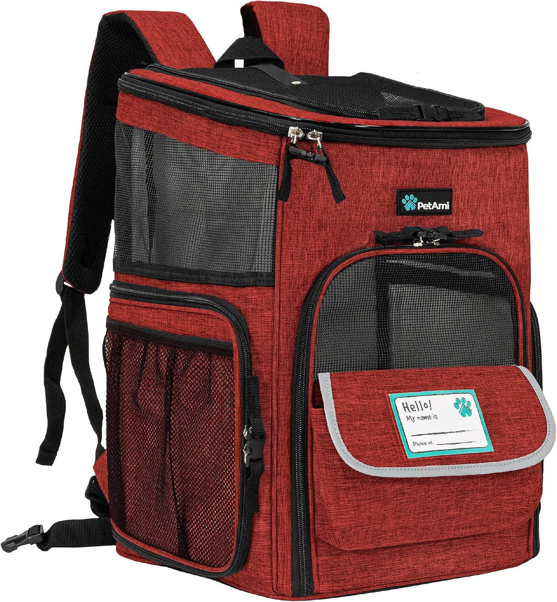 PetAmi Dog Backpack Carrier, Airline Approved 4-Way Entry Cat Bag