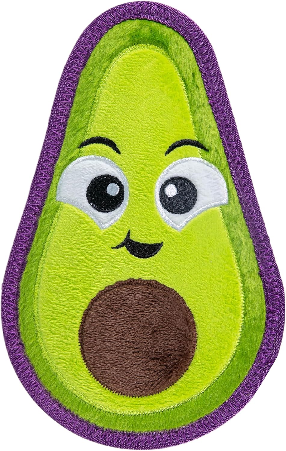 Outward Hound Tough Skinz Durable Chew Plush Squeaky Dog Toy, Avocado