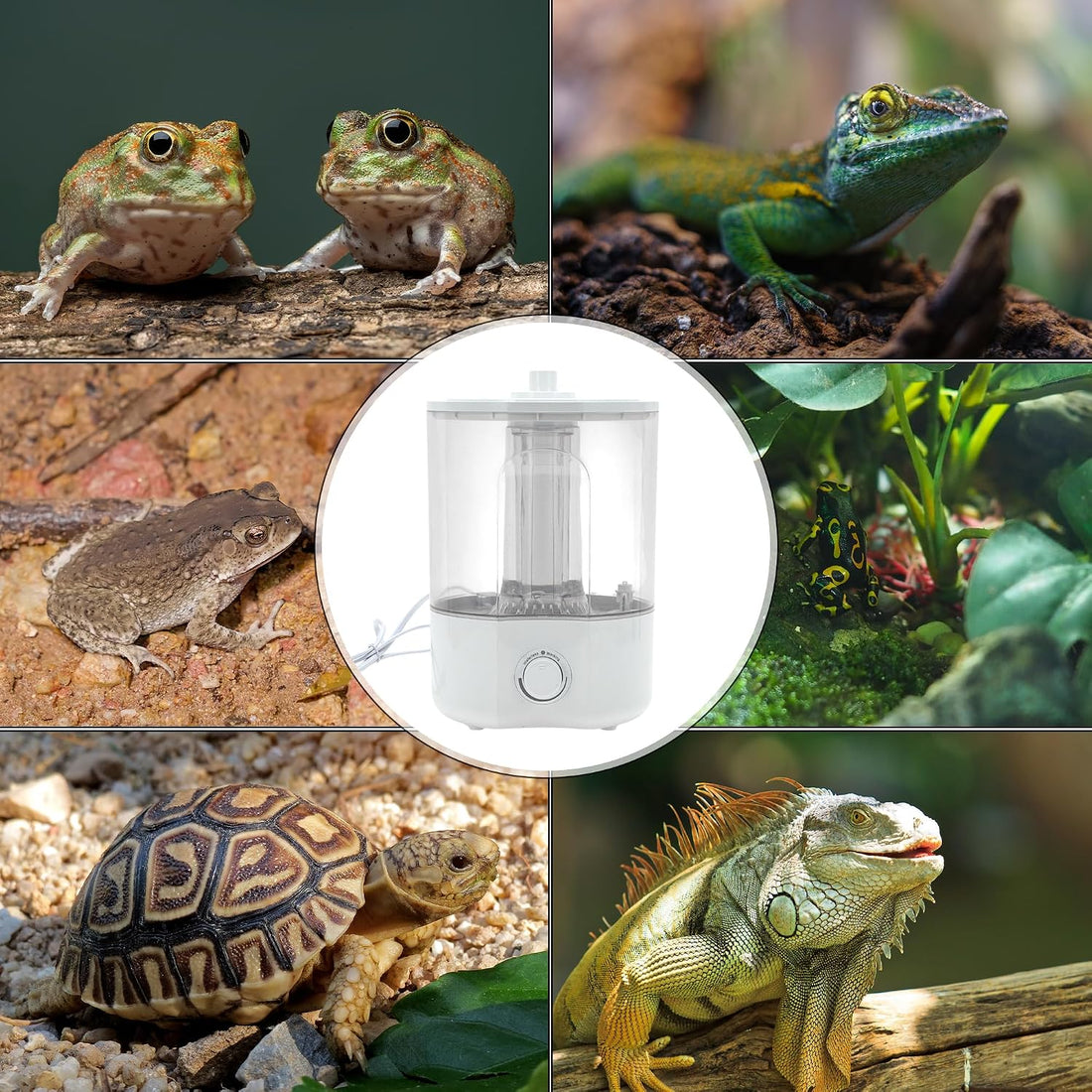 Reptile Fogger 4L Top Fill Mister, Adjustable Humidifier, White