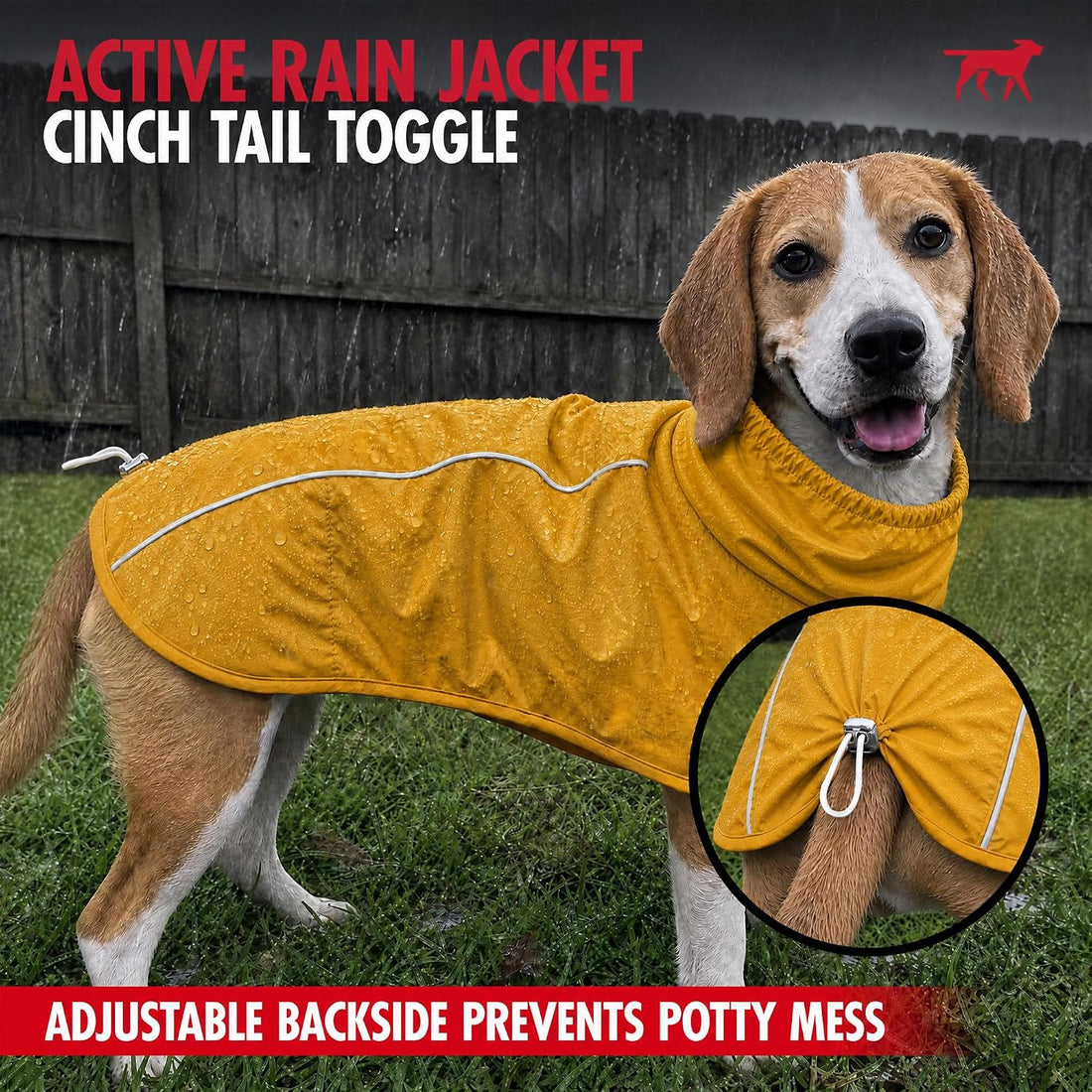 Tuff Pupper Waterproof Dog Raincoat