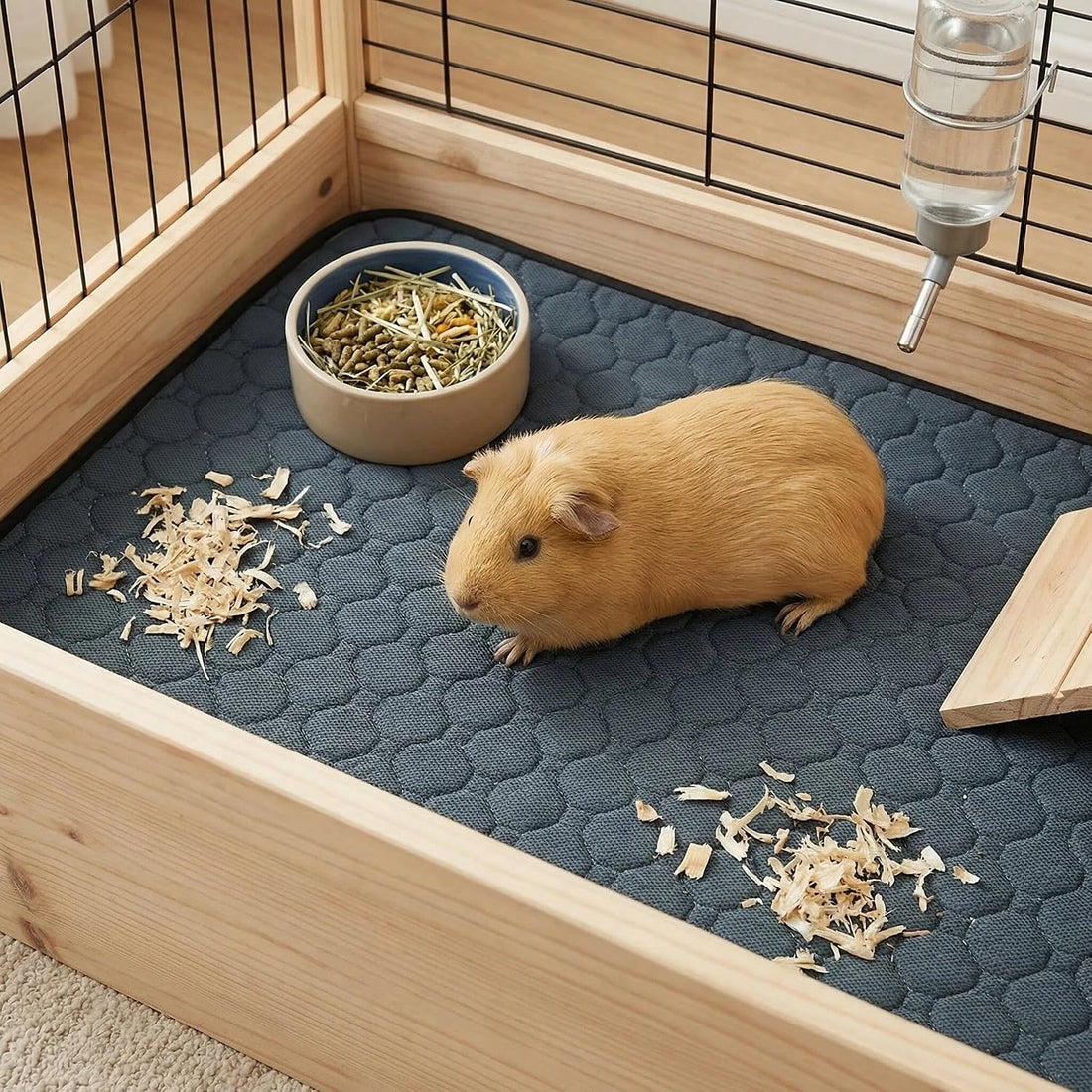 2 pcs Guinea Pig Cage Liners - Washable Guinea Pig Pee Pads