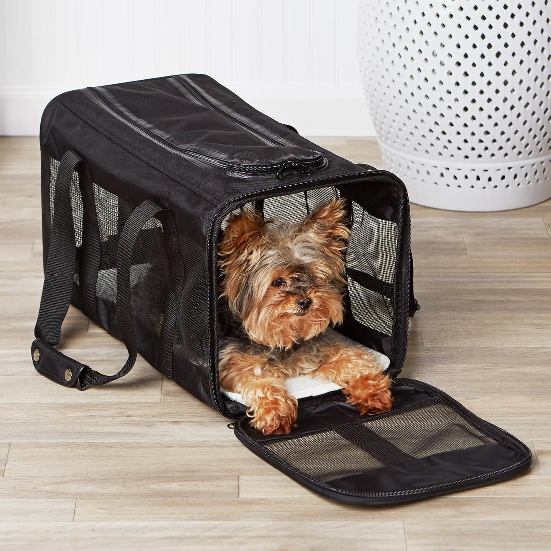 Airline Approved Soft-Sided Mesh Pet Travel Carrier with Shoulder