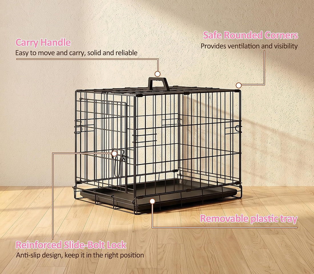 Portable Single Door Dog Crate