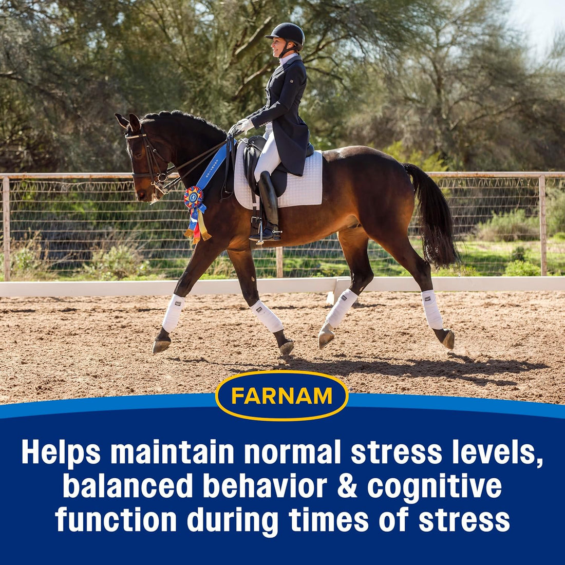 Farnam Quietex Show Pellets, Horse Calming Supplement, 3.75 lb