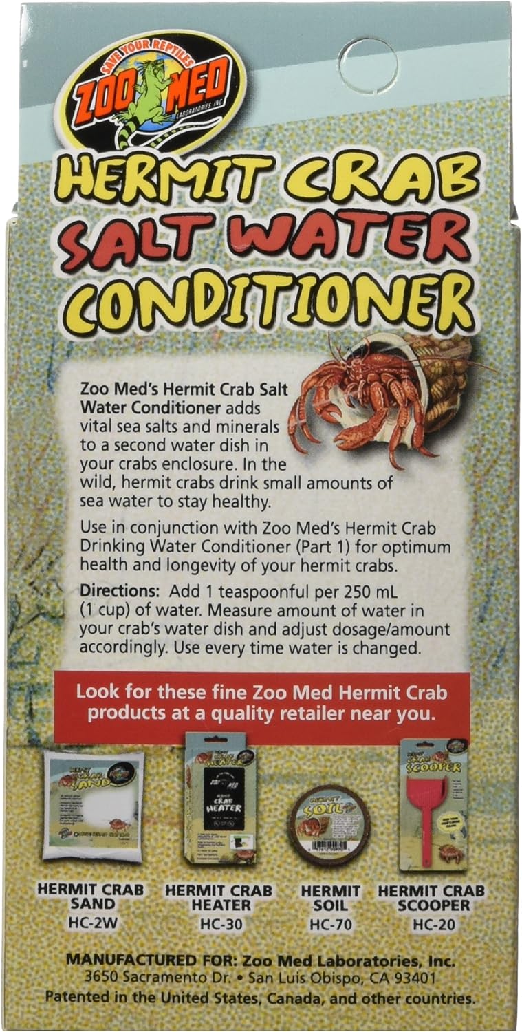 Zoo Med Hermit Crab Salt Water Conditioner