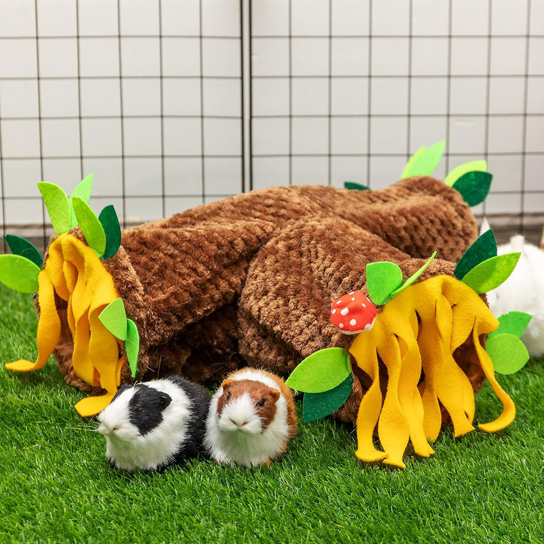 Guinea Pig Hideout, 3 Way Collapsible Small Animal Tunnel Cage