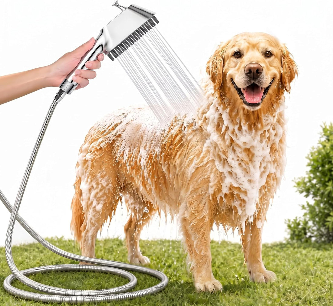 3 Mode Dog Shower Attachment with Pause Mode
